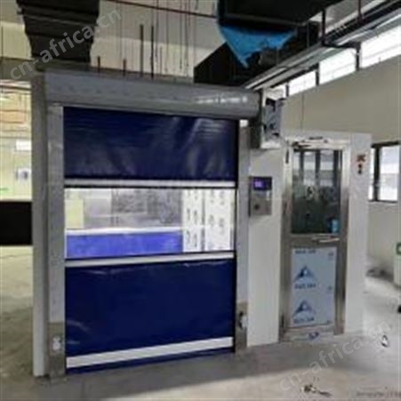 HY-KSM01鸿越PVC快速卷帘门货淋室通道自动感应3秒快速通过双人双吹风淋室HY-KSM01