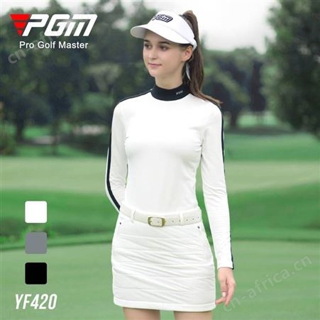 PGM高尔夫打底衫女士长袖时尚T恤秋冬季弹力衣服防寒保暖***