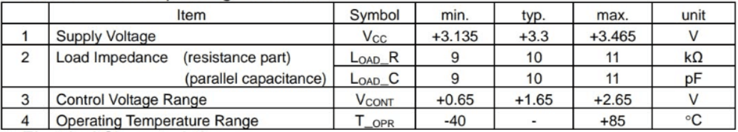 精度0.5PPM KDS压控温补晶振VC-TCXO 26MHZ规格参数 精度0.5PPM KDS压控温补晶振VC-TCXO 26MHZ规格参数