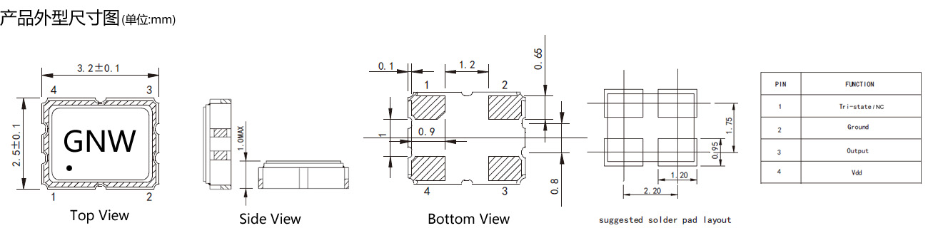 石英晶体振荡器/有源晶振OSC接法介绍 石英晶体振荡器/有源晶振OSC接法介绍