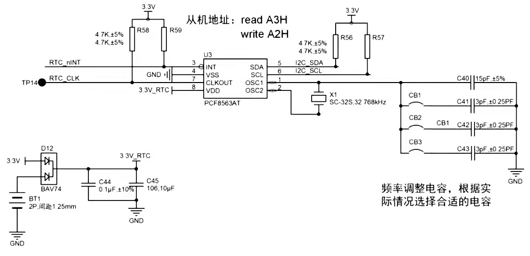 RTC晶振32.768KHz精度该如何调整？
