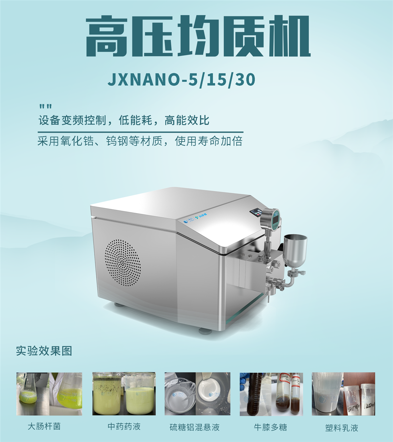 高压均质机实验案例